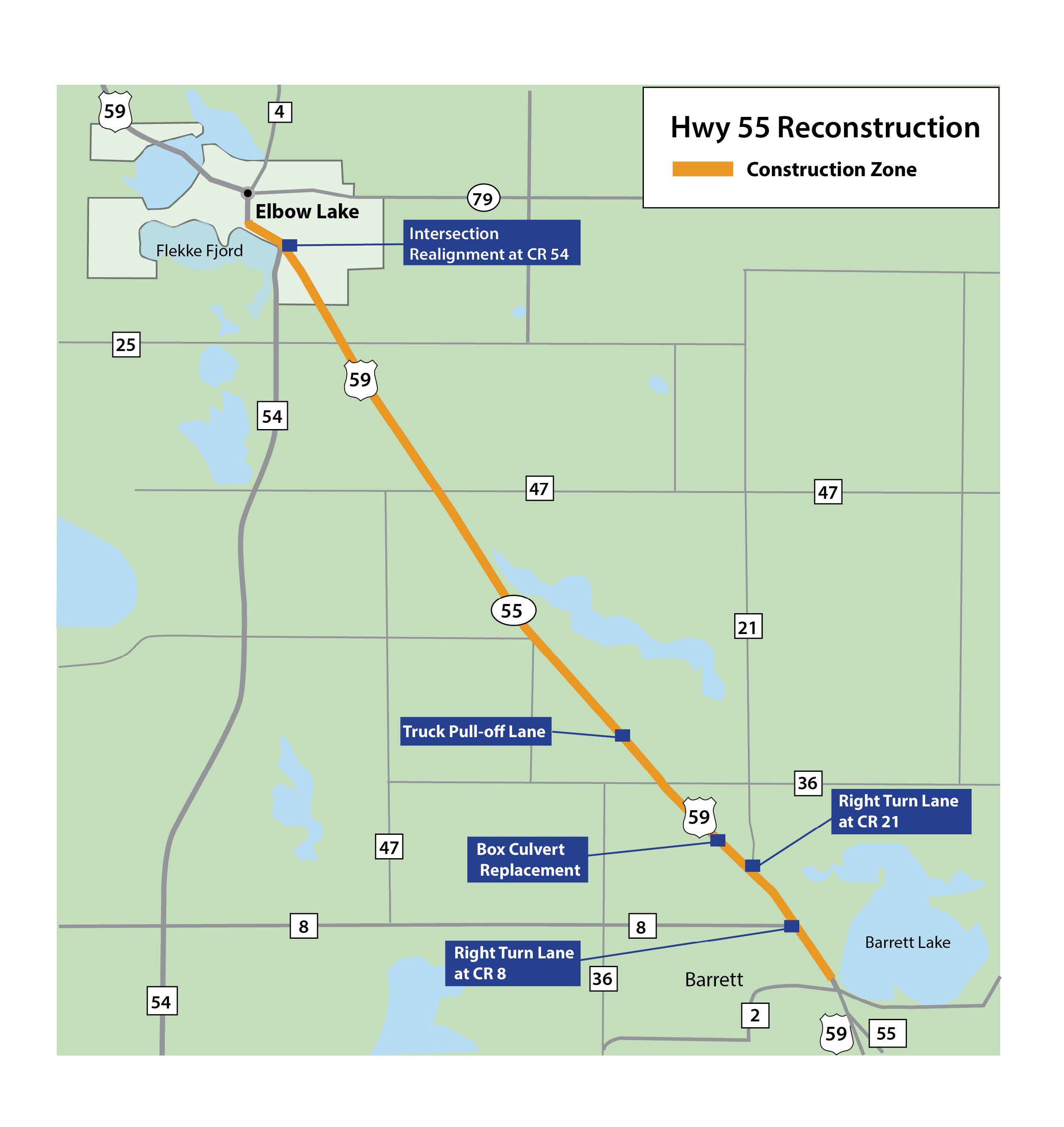 Hwy 55/59 Elbow Lake to Barrett resurfacing